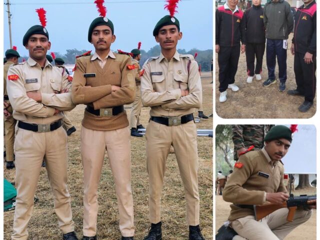 हरदा डिग्री कॉलेज के NCC Cadets ने ग्वालियर में आयोजित आर्मी अटेचमेंट केंप में सहभागिता की ।