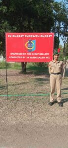 Read more about the article हरदा डिग्री कॉलेज की NCC कैडेट अनुष्का बारपेटे ने National NCC Camp ‘एक भारत श्रेष्ठ भारत’ में लिया सहभाग