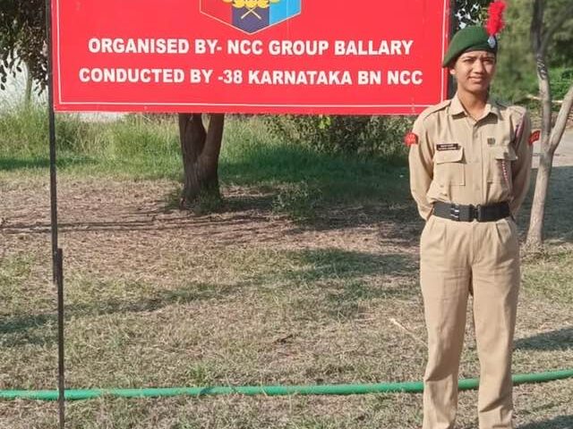 हरदा डिग्री कॉलेज की NCC कैडेट अनुष्का बारपेटे ने National NCC Camp ‘एक भारत श्रेष्ठ भारत’ में लिया सहभाग